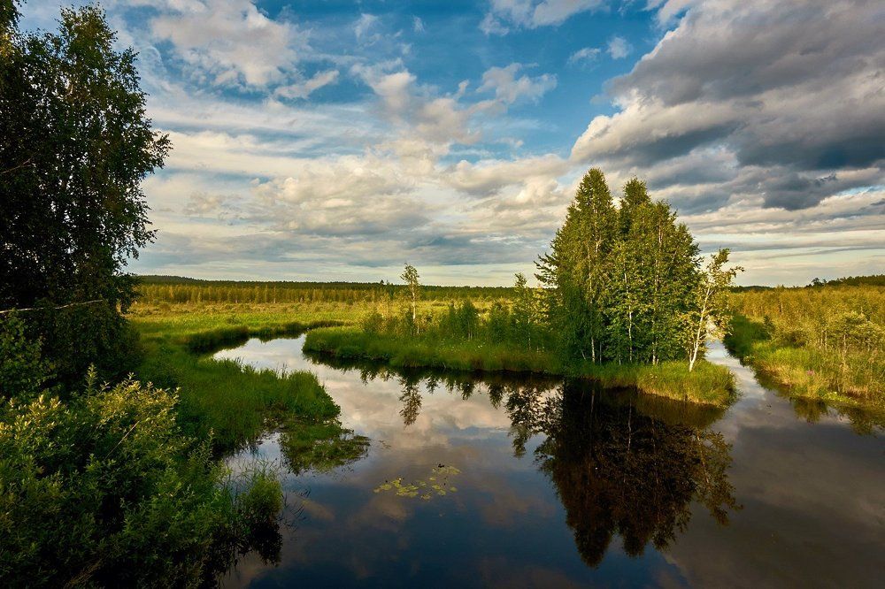 Вечер на реке