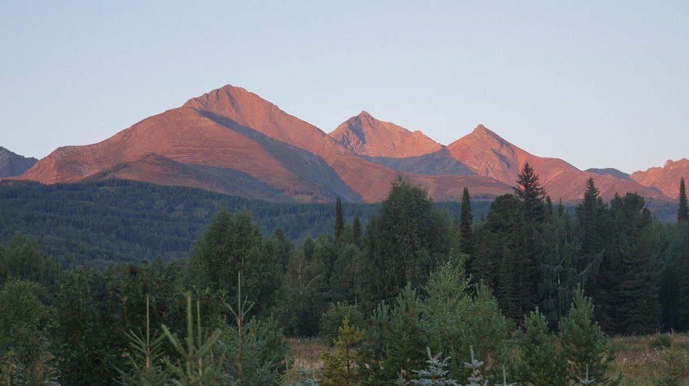 утро в горах