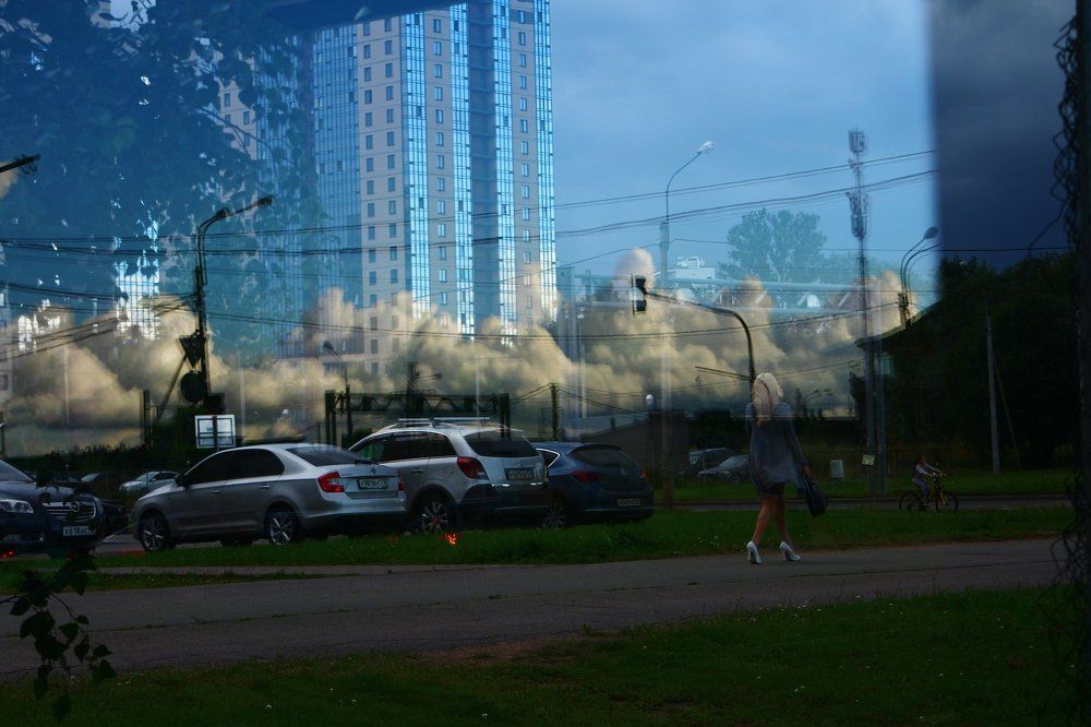 Облака на тротуаре