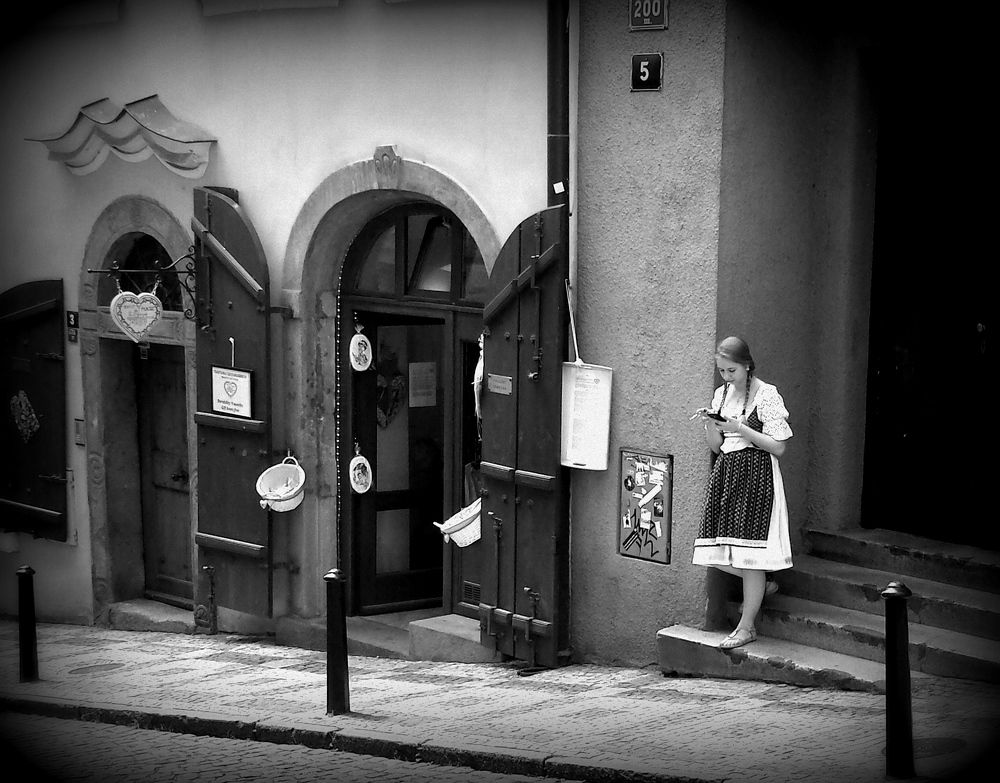 Девушка в сети.