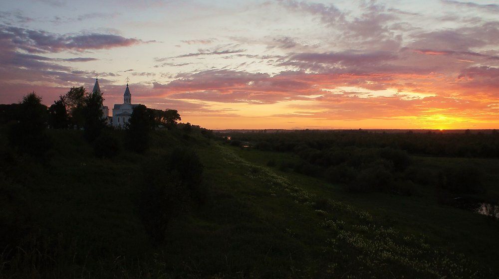 Закат в Коряжме.