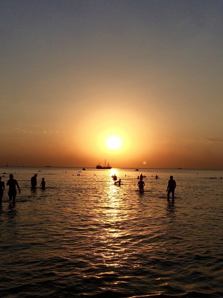 Закат на Чёрном море. Анапа