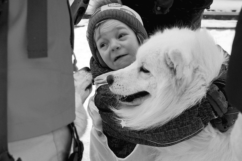 Мальчишка с самоедом