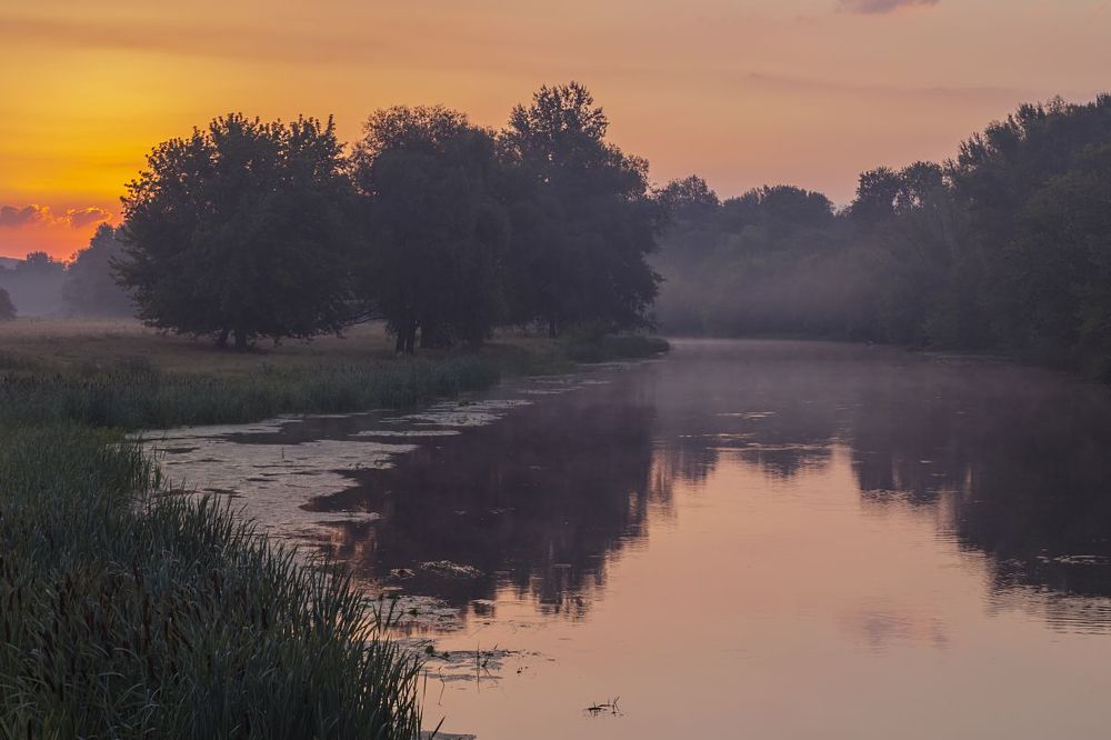 Предрассветный пейзаж