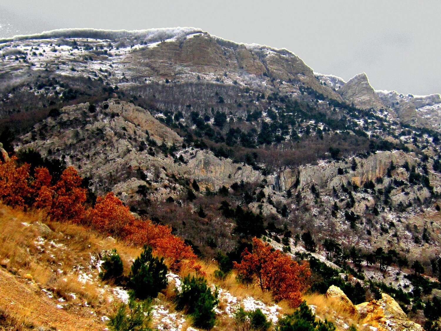 Зима в Крымских горах