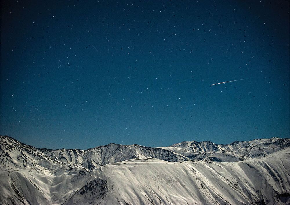 Shooting Star over Great Caucasus
