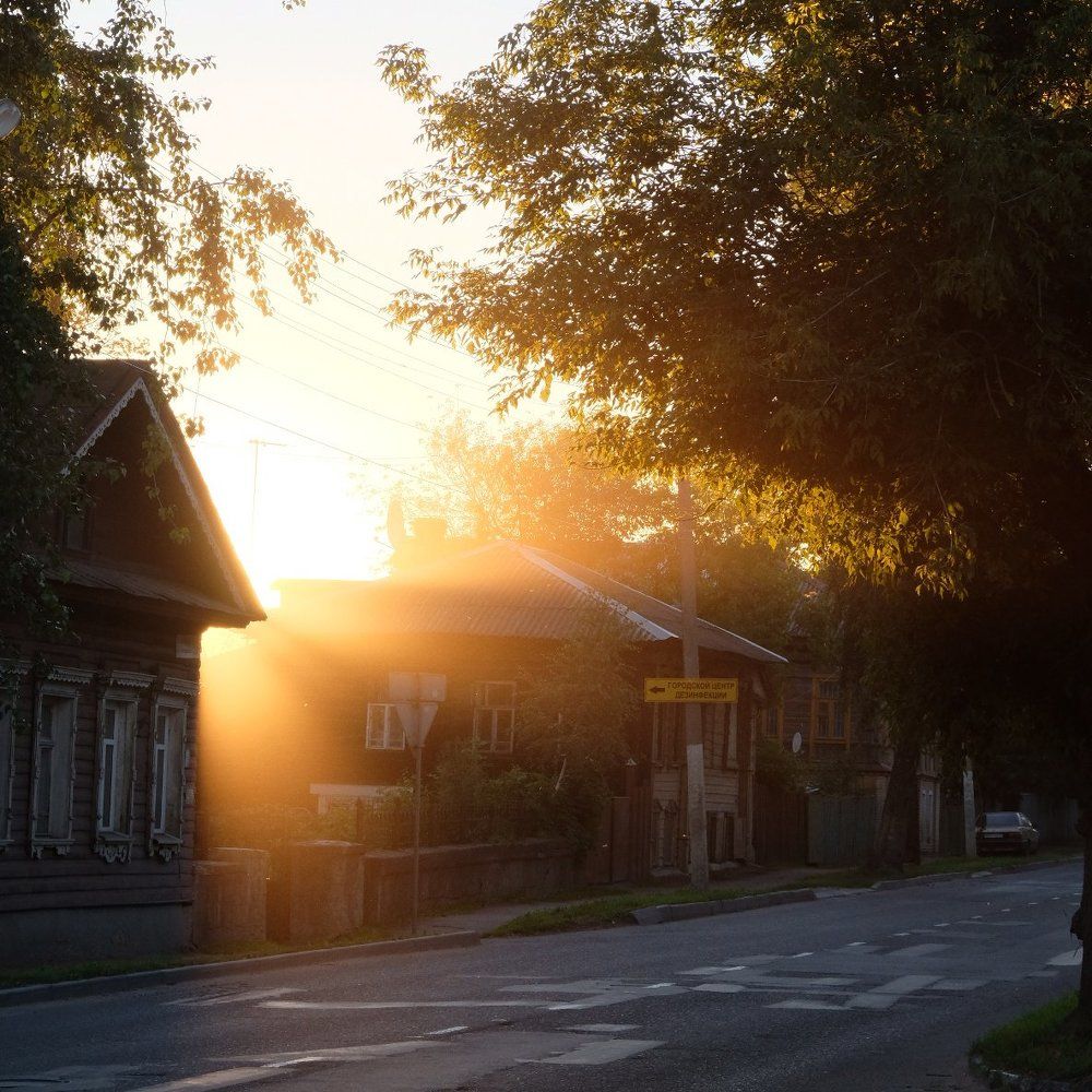 Закат в Костроме