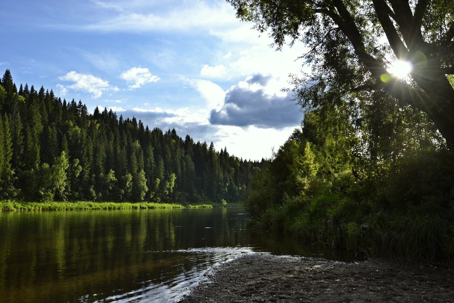 На реке Уфе