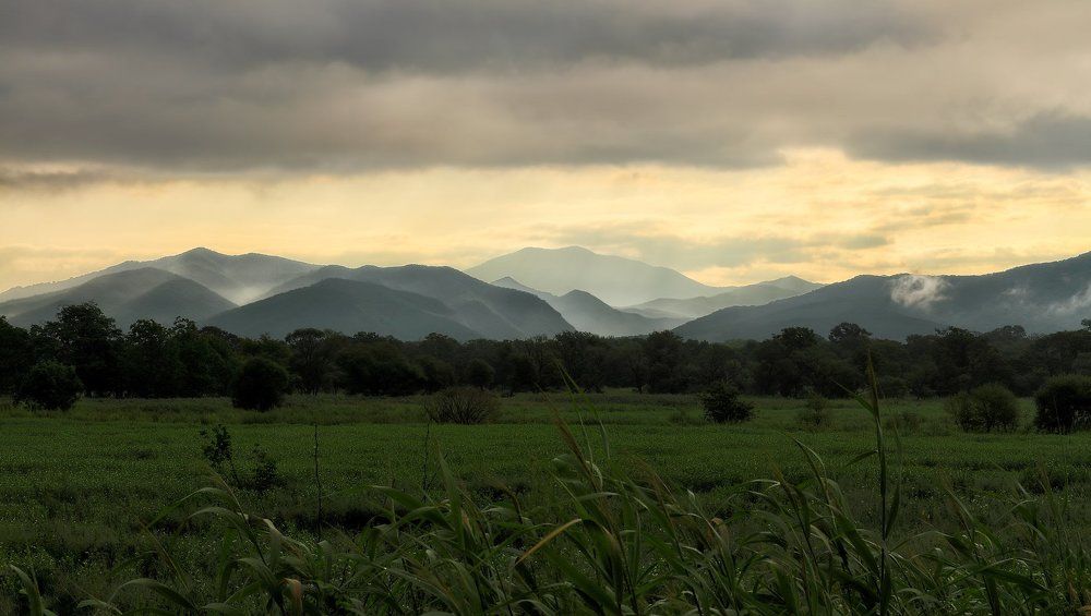 рассвет в горах