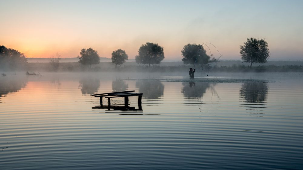 Раннее утро. с. Кузьмино - Гать