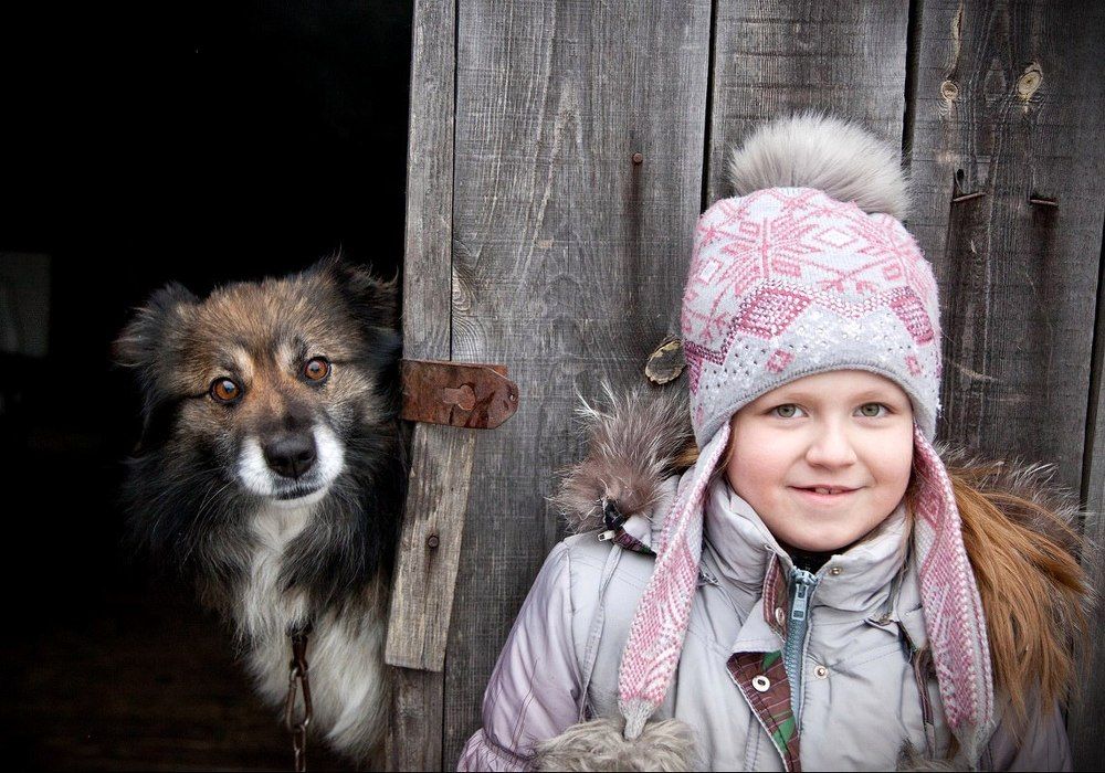 Олька и Кузя.