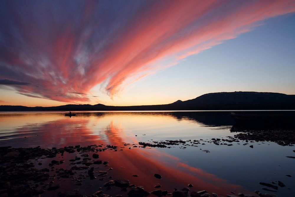 Рыбак на закате