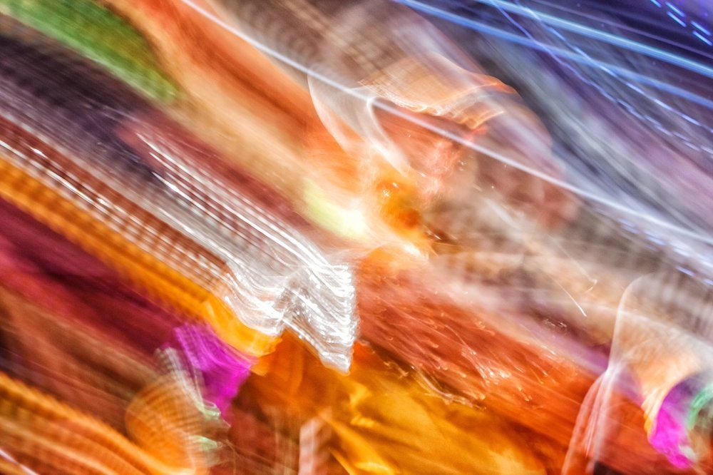 abstract colored spots