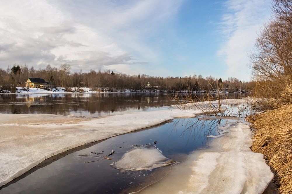 Весна на Мсте. Новгородская область.