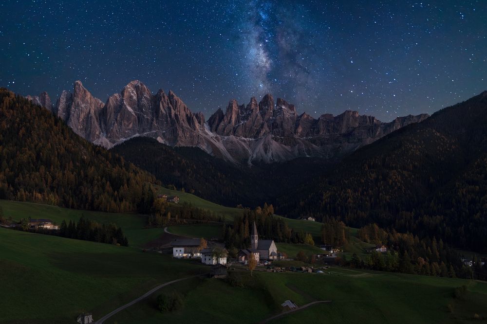 Val de Funes under stars