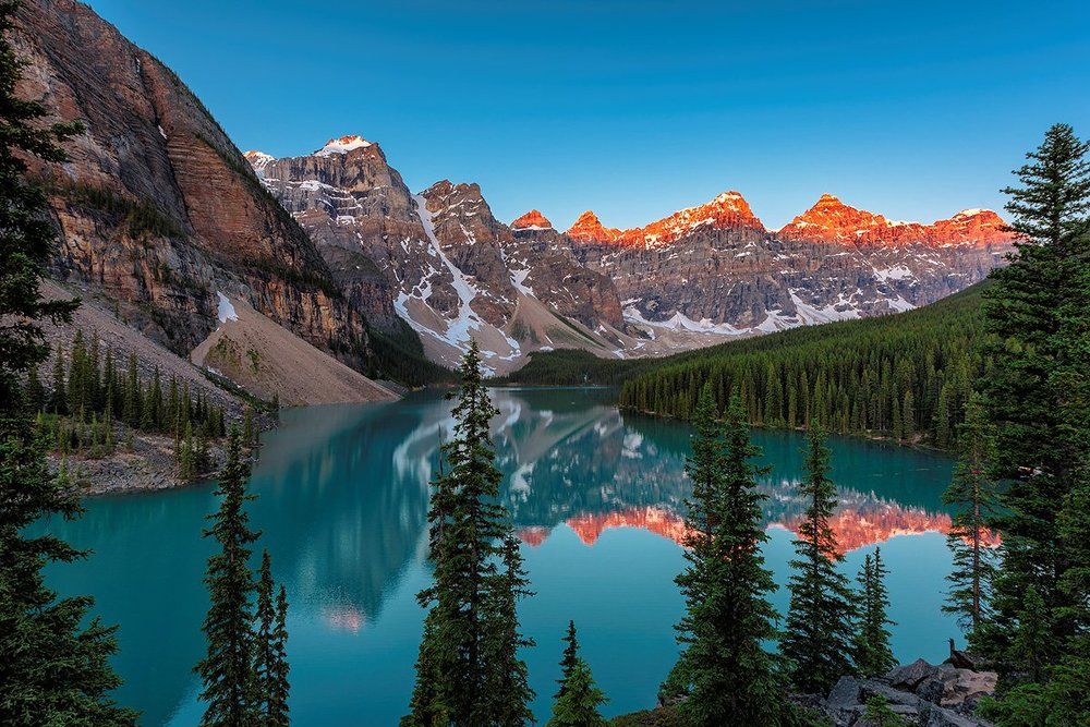 Sunrise at mountains