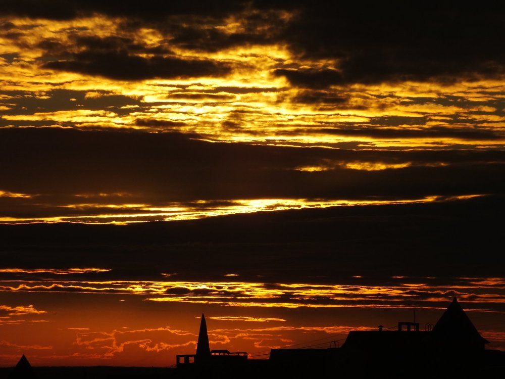 Огненный закат