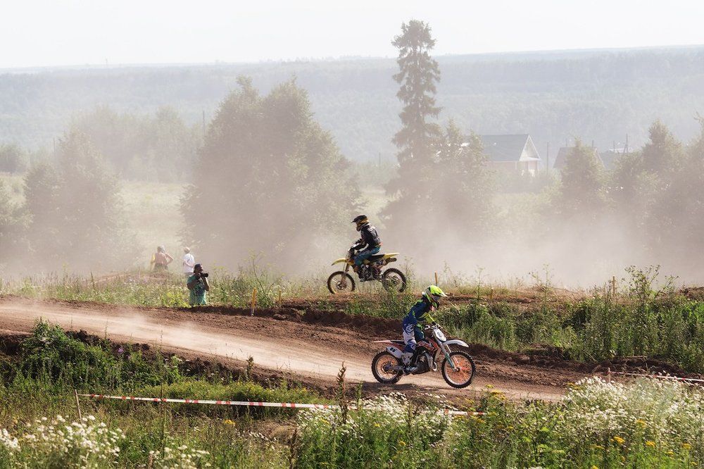 Фотограф на мотокроссе