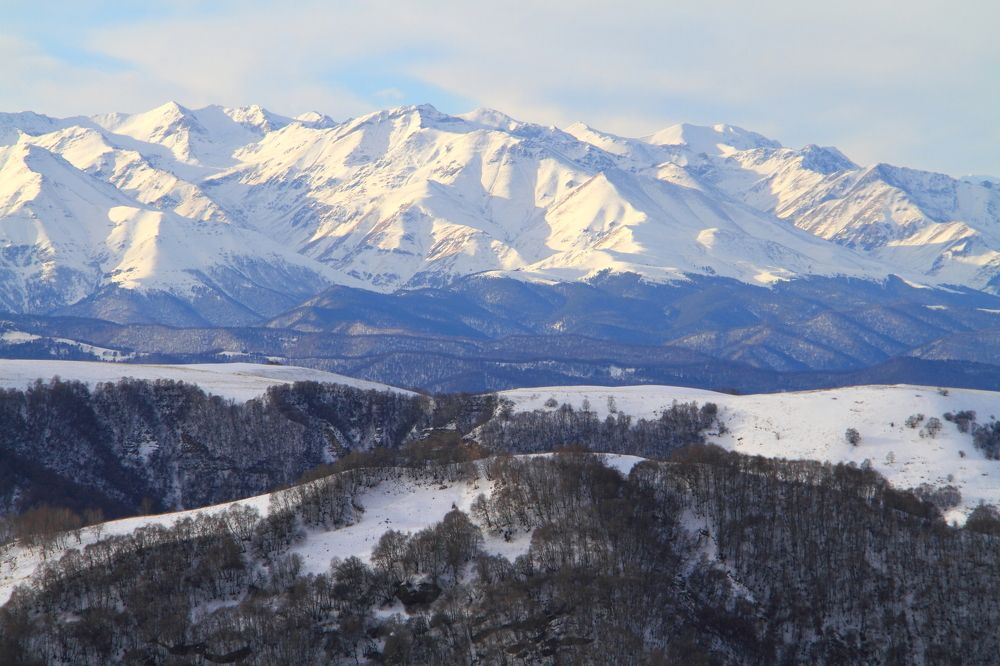 Кавказский хребет.