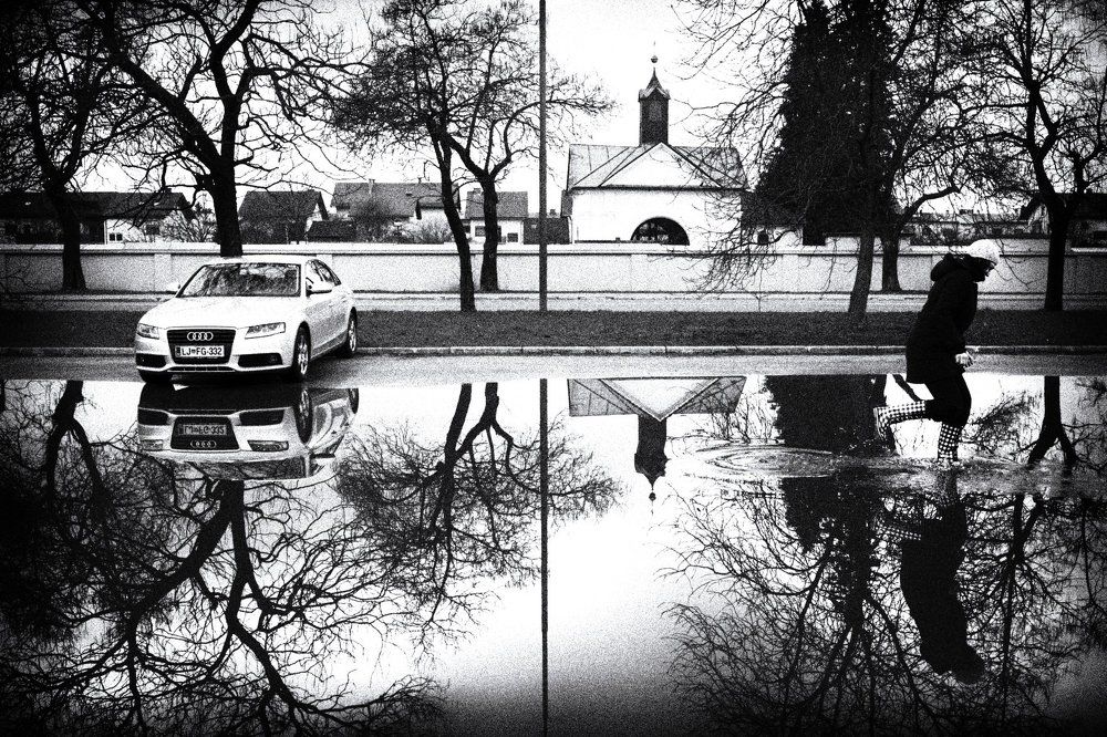 Natural street mirror