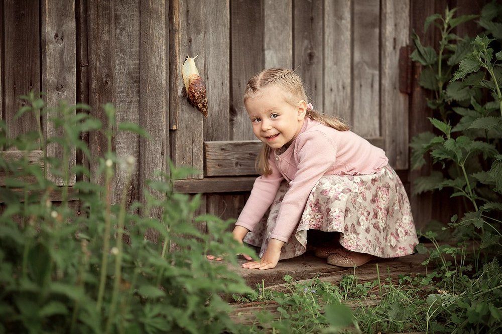На прогулке с домашним питомцем