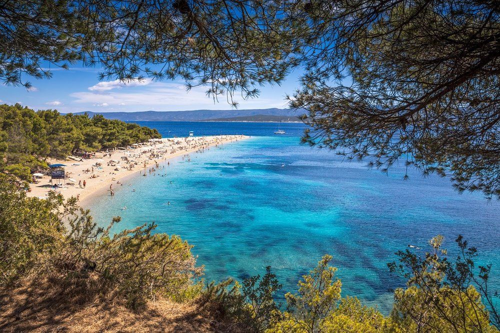 View on Zlatni Rat beach