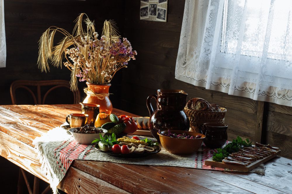 утром в деревне