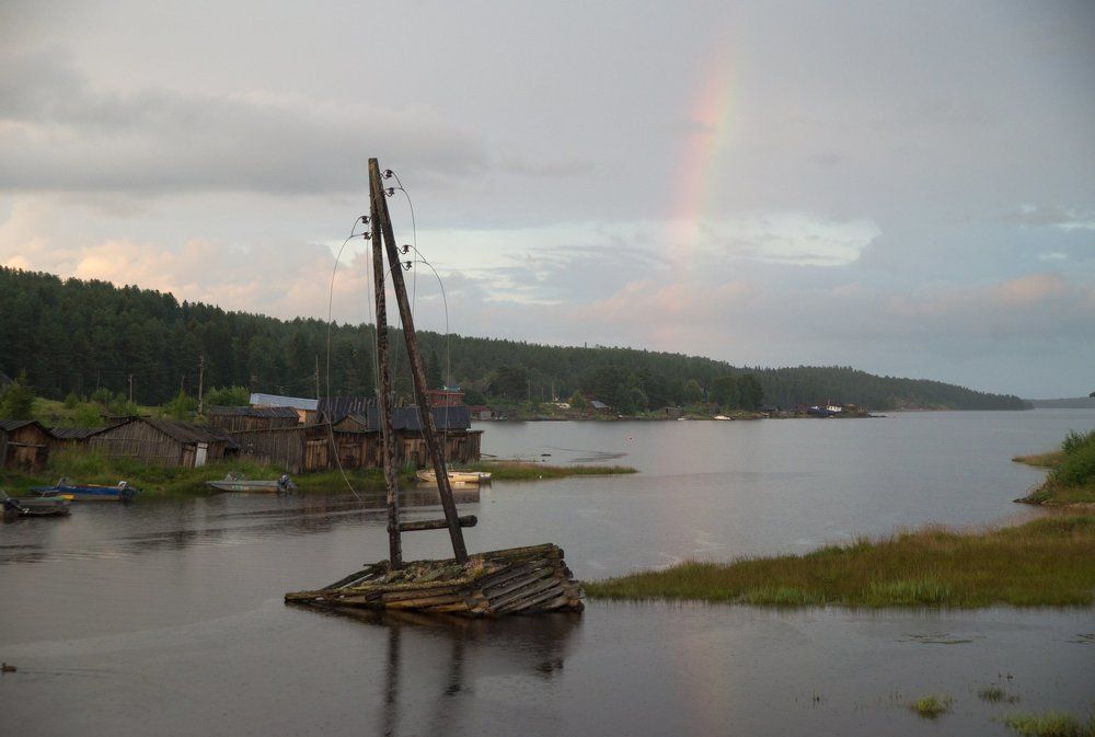 Поселок Чупа на Белом море.