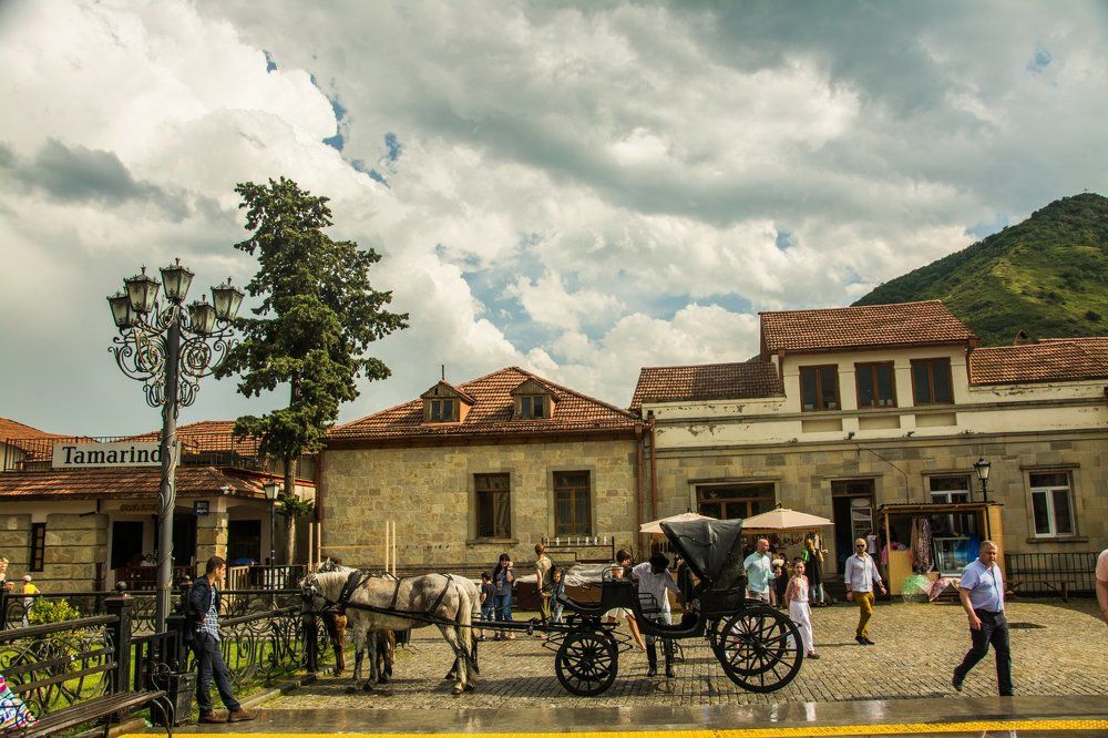 Старая Мцхета и лошадь