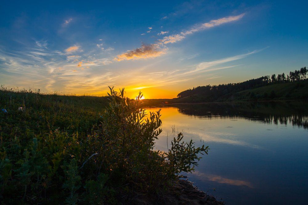 Закат на Кулацком пруду