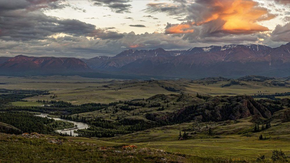 Вечер над Курайской степью, Горный Алтай