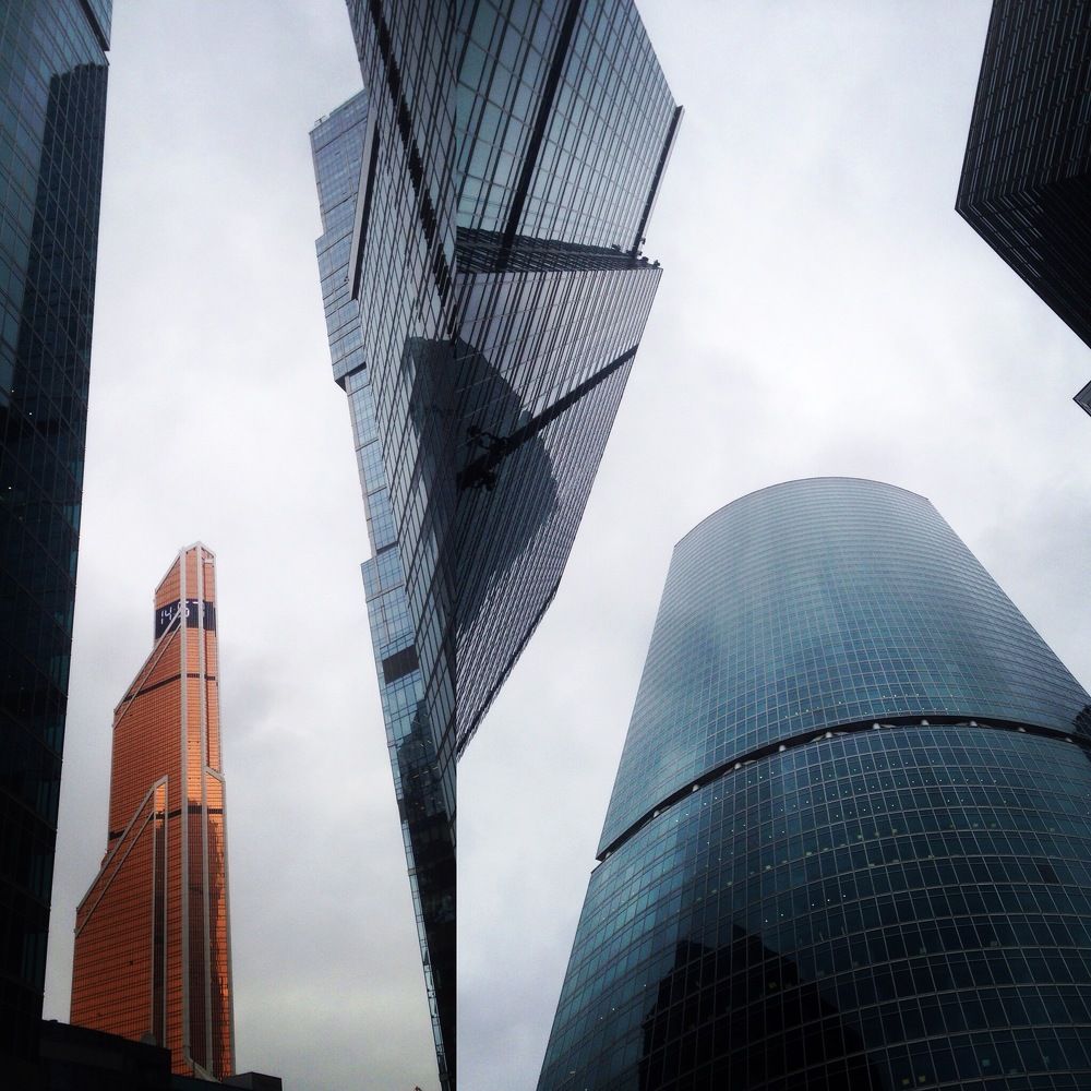 Москва сити,Два в одном .