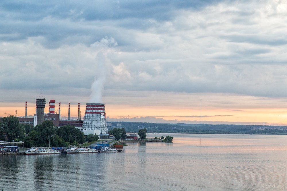 Градирня рождает облака