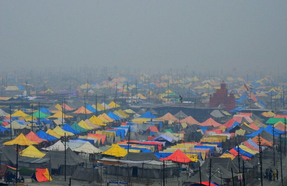 Colors and shapes of Kumbha Camp