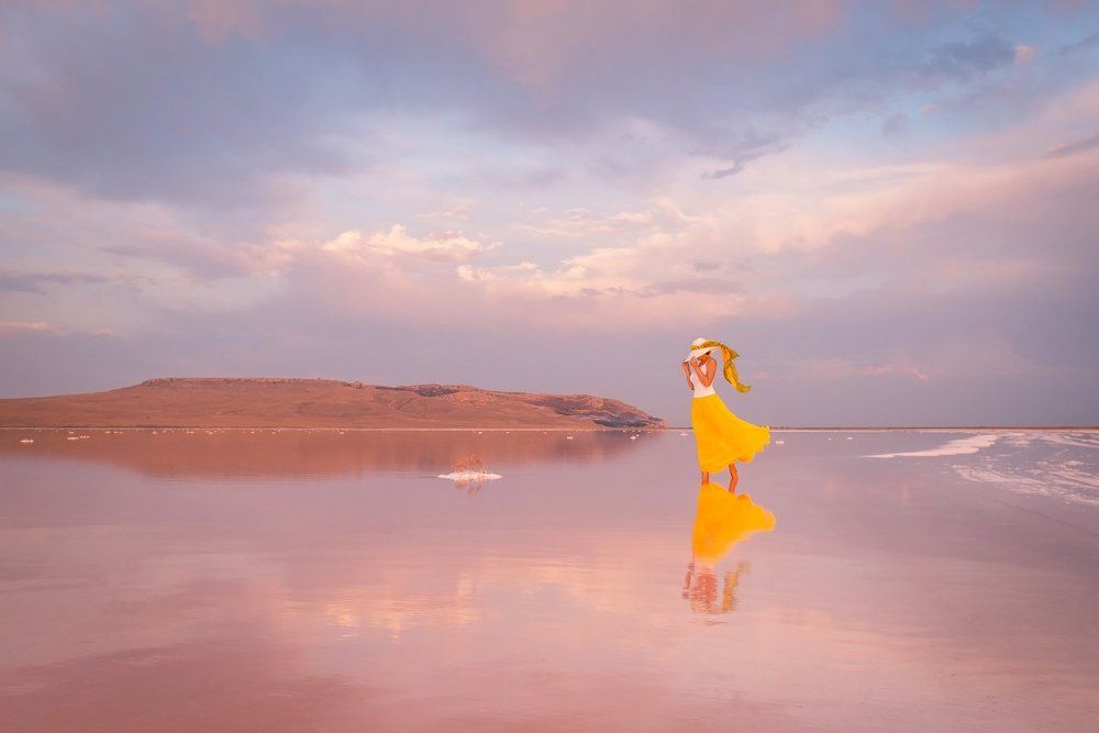 девушка в шляпе