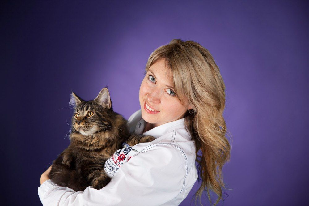 С любимым домашним тигром