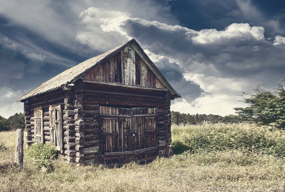 old wooden house