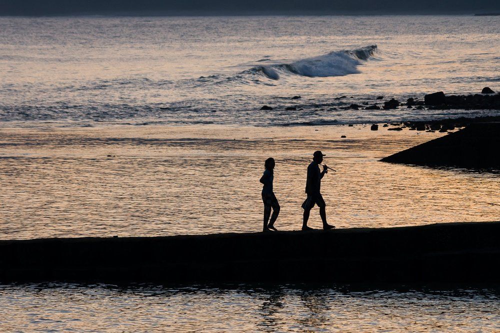 Return from fishing