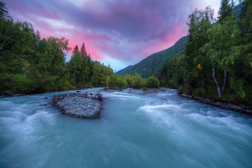 Вечер на реке Кучерла
