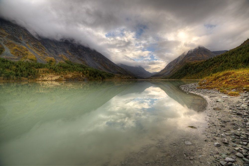Утро на озере Аккем
