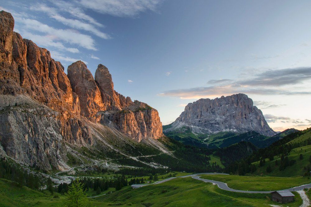последние лучи закатного солнца...