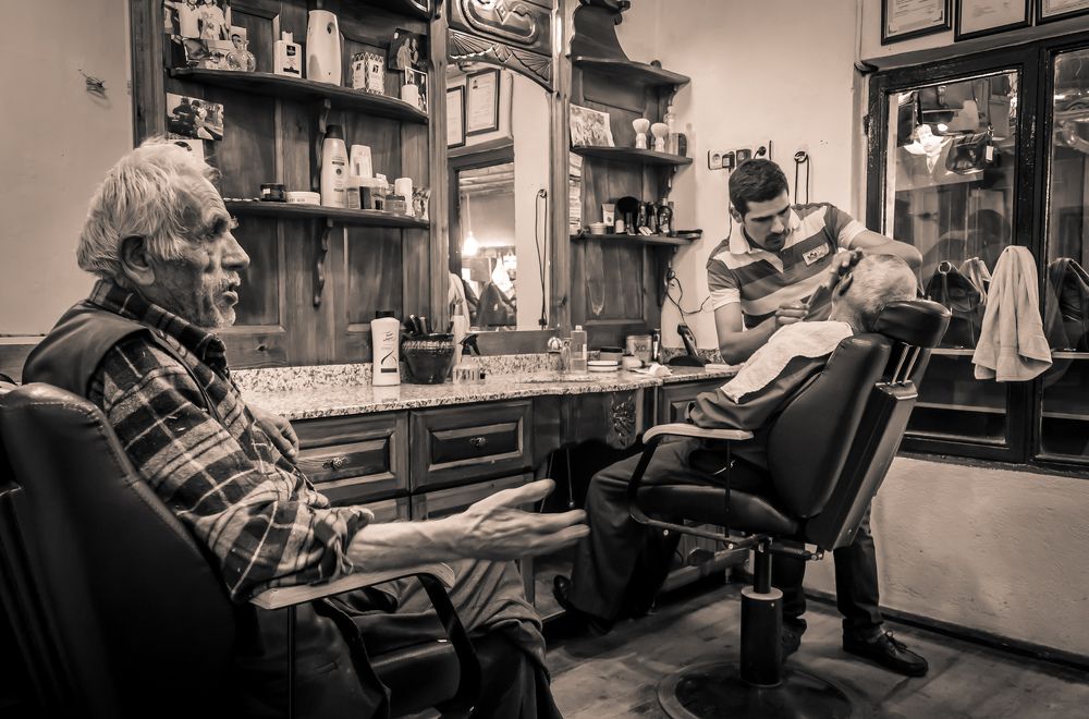 Barber shop at Şirince, Selçuk, Turkey