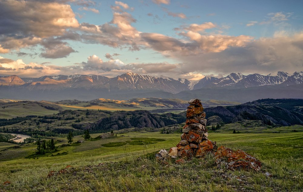 Курайская степь,  Республика Алтай