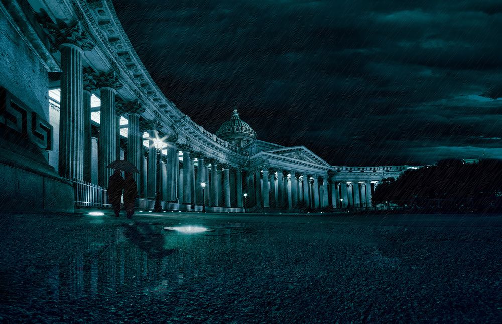 Дождливый Петербург.