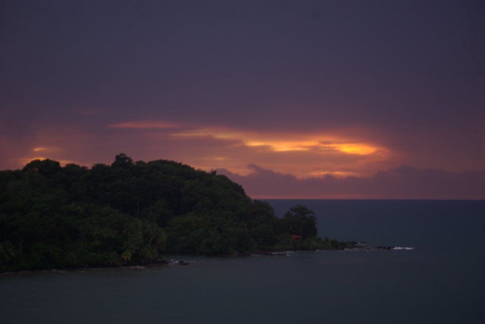 sunset on "playa colorada"