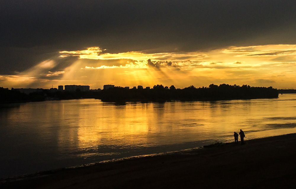 Закат над Иртышом