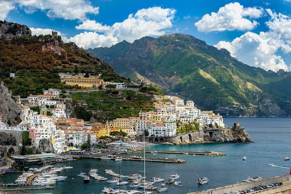 Италия. Вид на Амальфи