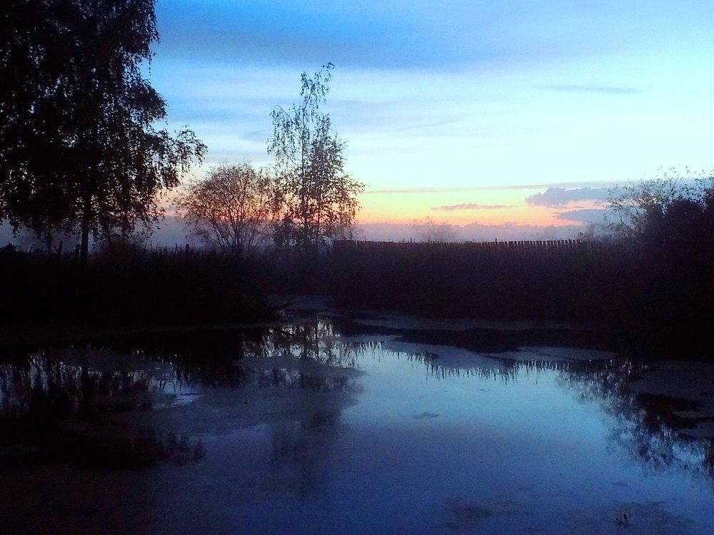 Закат в деревне