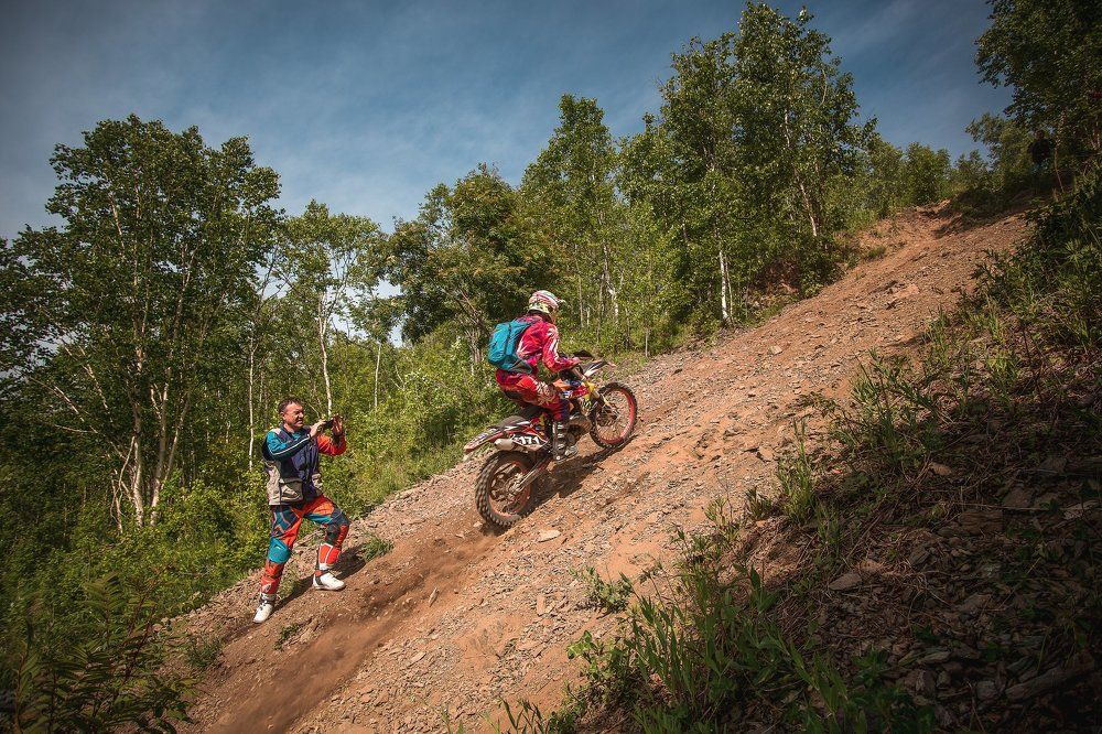 Эпизод из гонки.