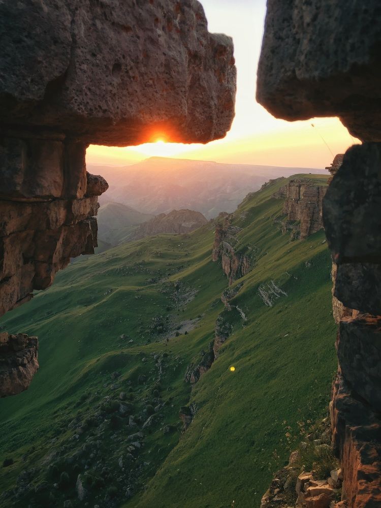 Закат на плато Бермамыт. КЧР.